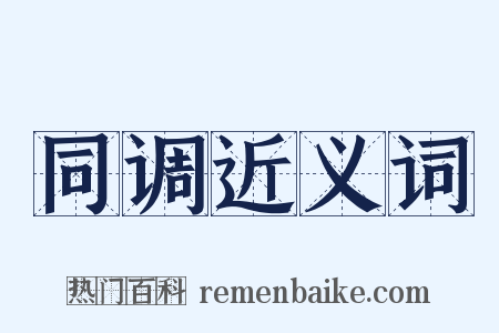 同调近义词是什么意思的图片